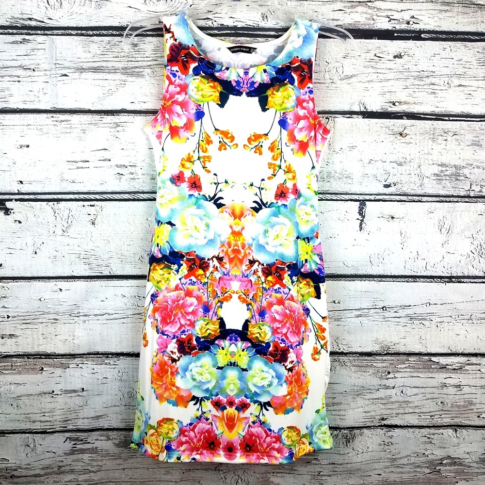 SEXY white dress flower print